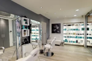 visite virtuelle d'un salon de coiffure
